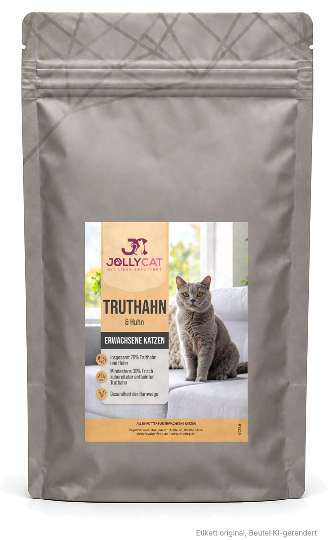 JollyCat Truthahn & Huhn für erwachsene Katzen